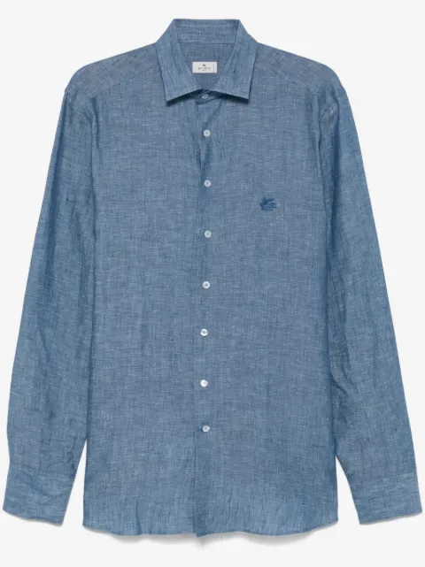 ETRO camisa con bordado Pegaso