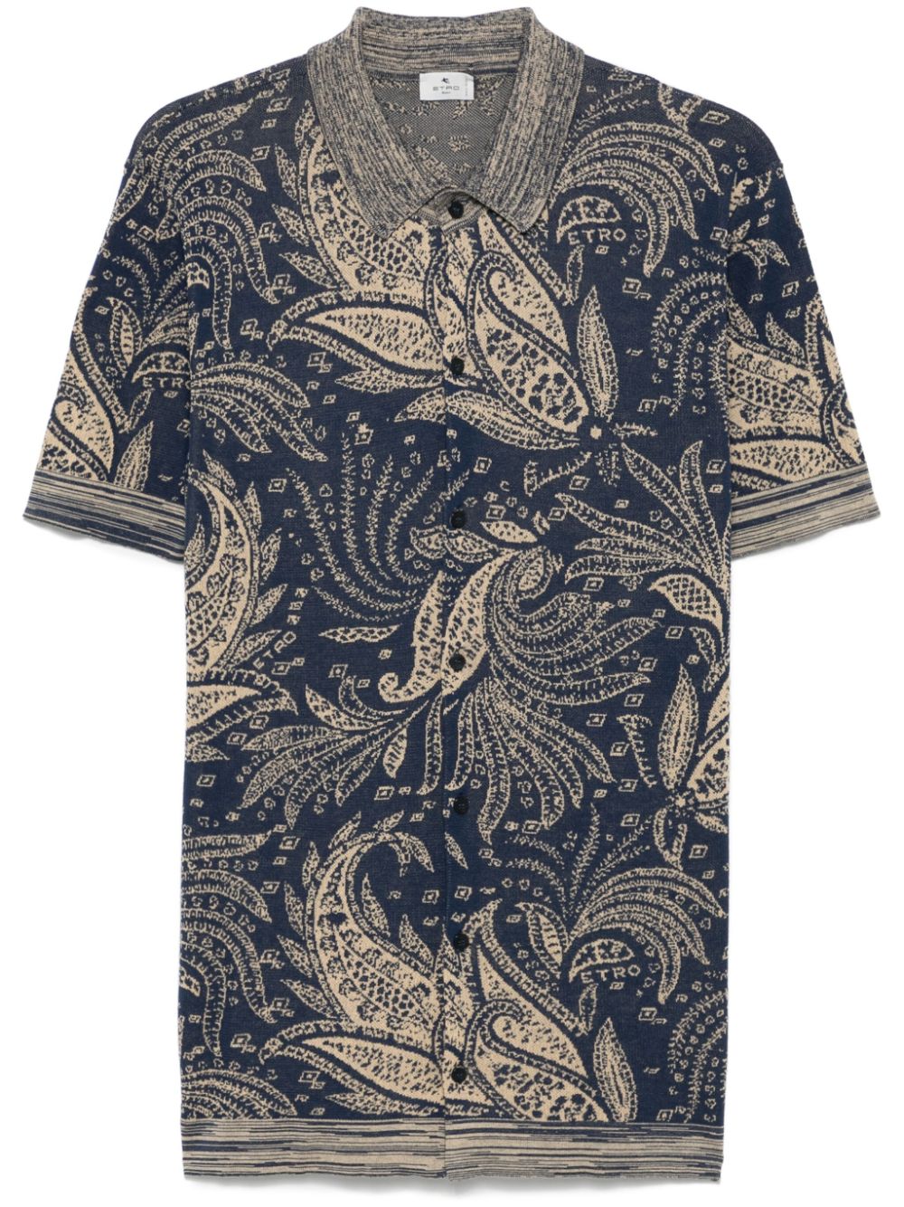 ETRO Overhemd met paisley-jacquard Blauw