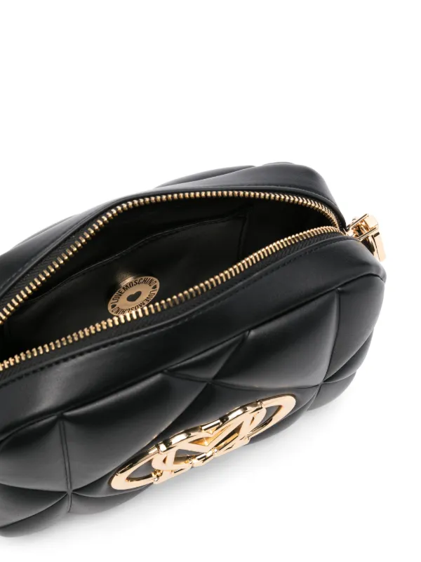 Love Moschino logo-plaque Cross Body Bag | Black | FARFETCH