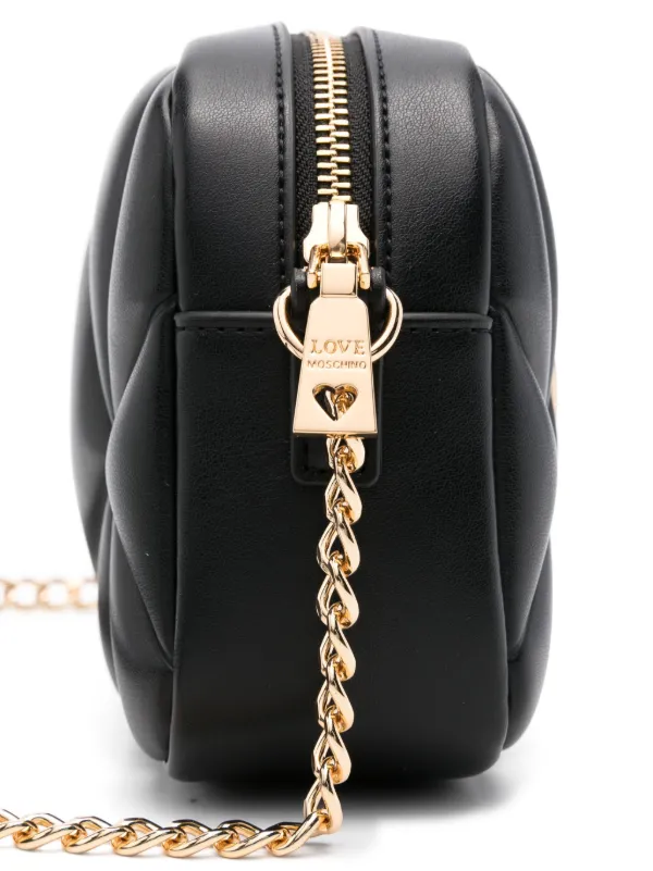本当に信頼出来る店 Cross logo-plaque Moschino Love Body FARFETCH | Black | Bag 下着・アンダーウェア