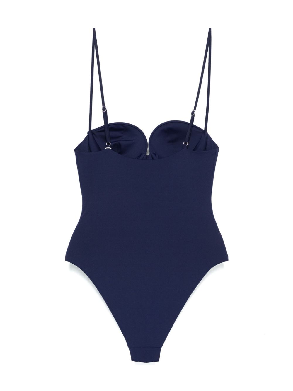 Magda Butrym floral-appliqué swimsuit - Blauw