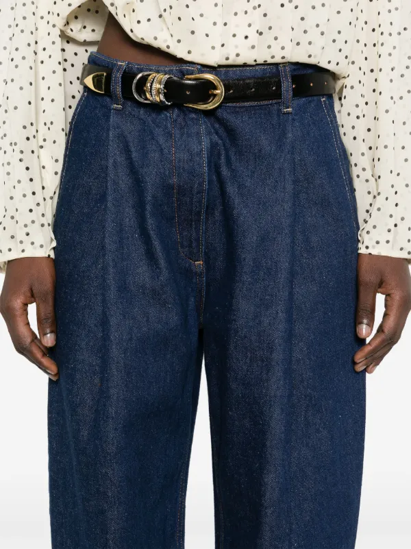 MAGDA BUTRYM 135725NAVY 関税送料込 Magda Butrym wide-leg Jeans | Blue | FARFETCH