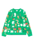 Stella McCartney Kids illustration-print sweatshirt - Green