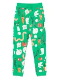 Stella McCartney Kids illustration-print track pants - Green