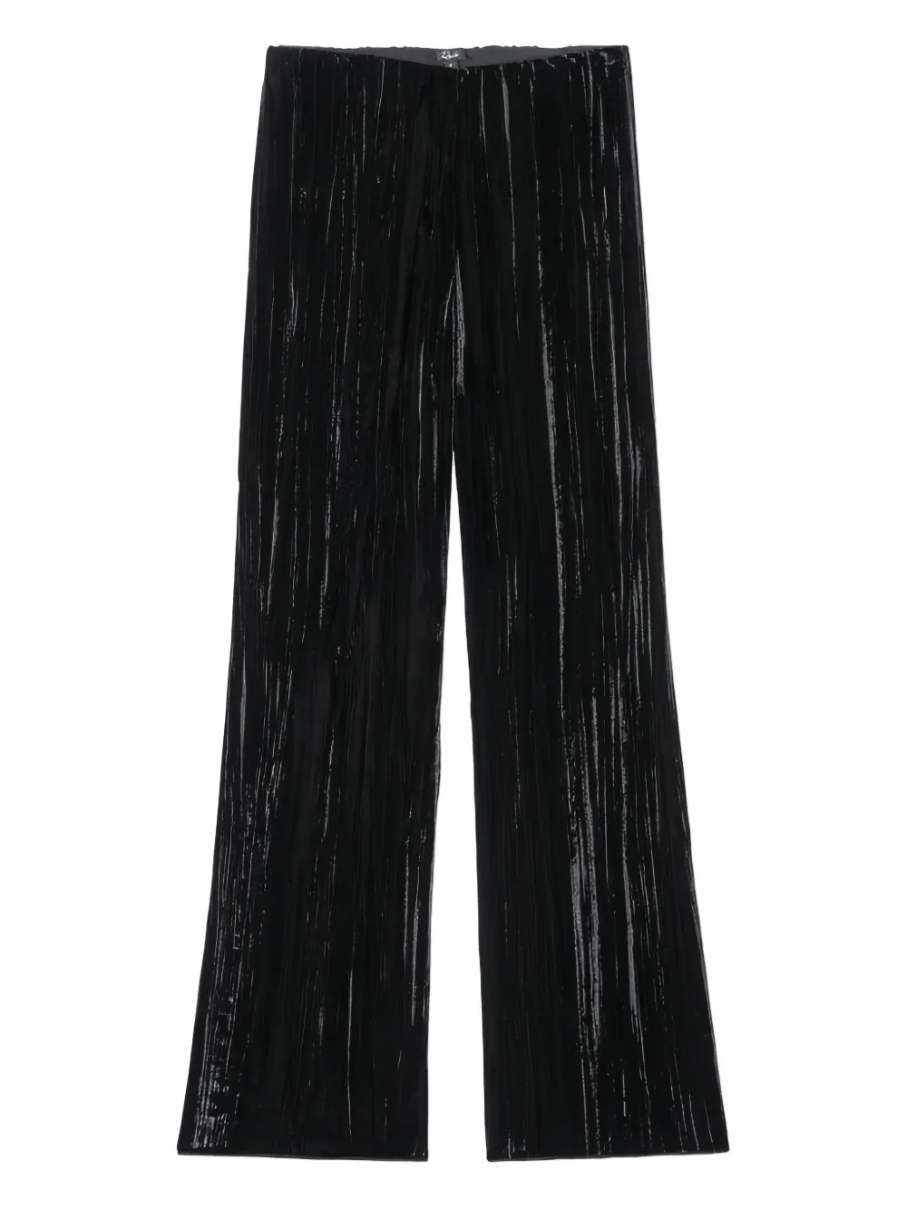 Rails Brissa Crushed-velvet Trousers In Blue