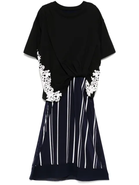 3.1 Phillip Lim slip dress estilo playera drapeado