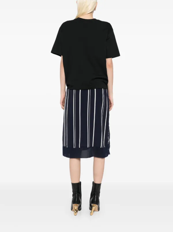 【3.1 Phillip Lim】ドレープTシャツドレス 3.1 Phillip Lim - ドレープTシャツスリップコンボドレス を