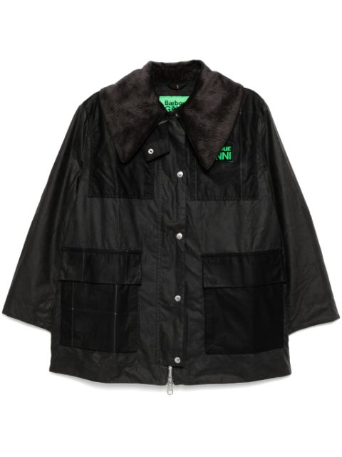 Barbour x Ganni waxed coat