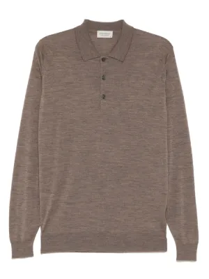 JOHN SMEDLEY リブポロシャツ JOHN SMEDLEY｜[Anglo Indian Gauze] 半袖ニットポロシャツ | LEYBURN