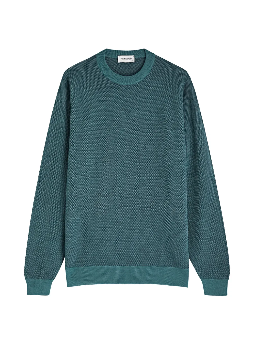 John Smedley singular waffle-knit sweater - Blau