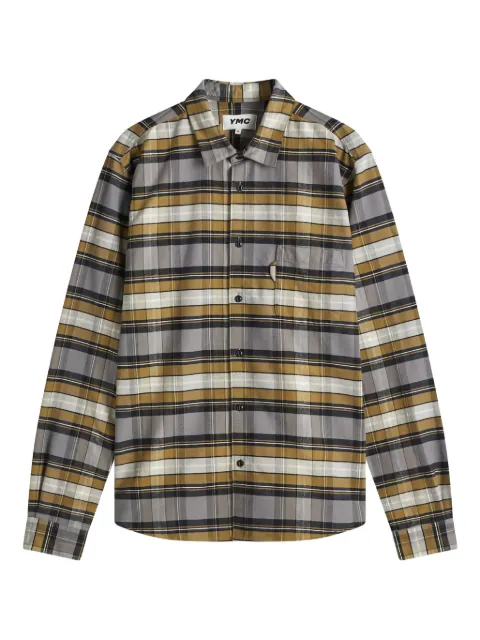 YMC plaid-pattern shirt