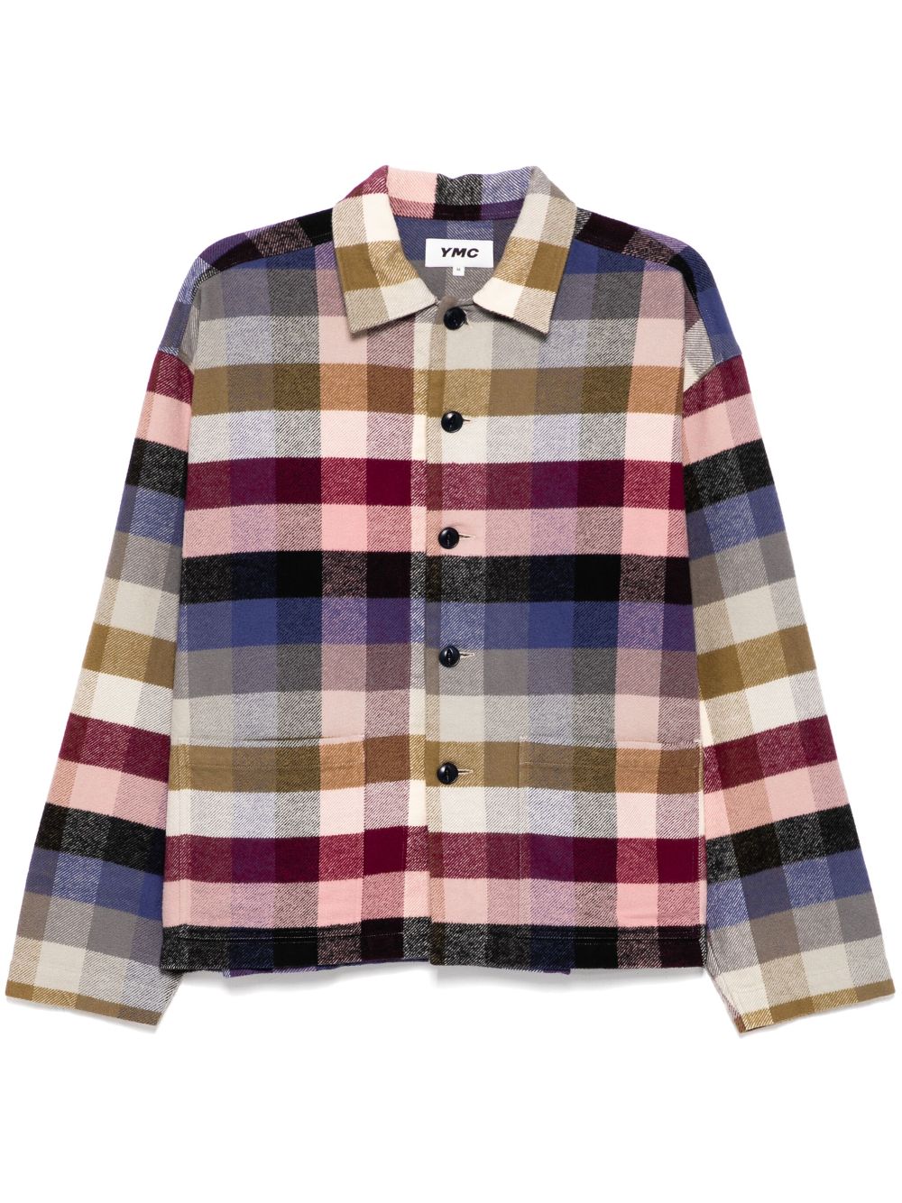 YMC check pattern shirt - Pink