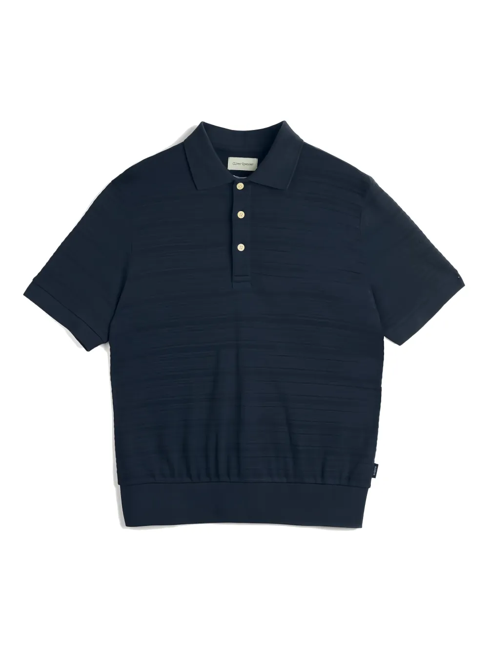 Oliver Spencer textured polo shirt | Blue | Image 1