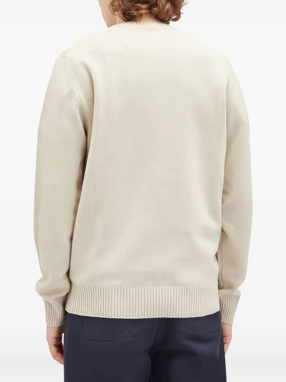 Norse Projects Trui van merinowol met ronde hals Beige