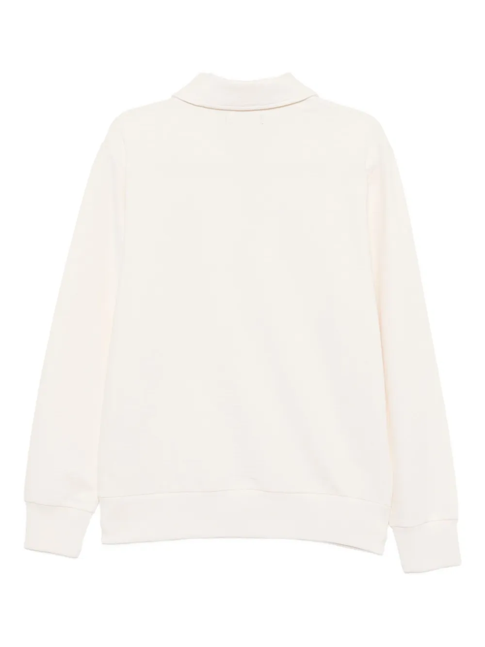 Fred Perry Sweater met geborduurd logo en rits Beige