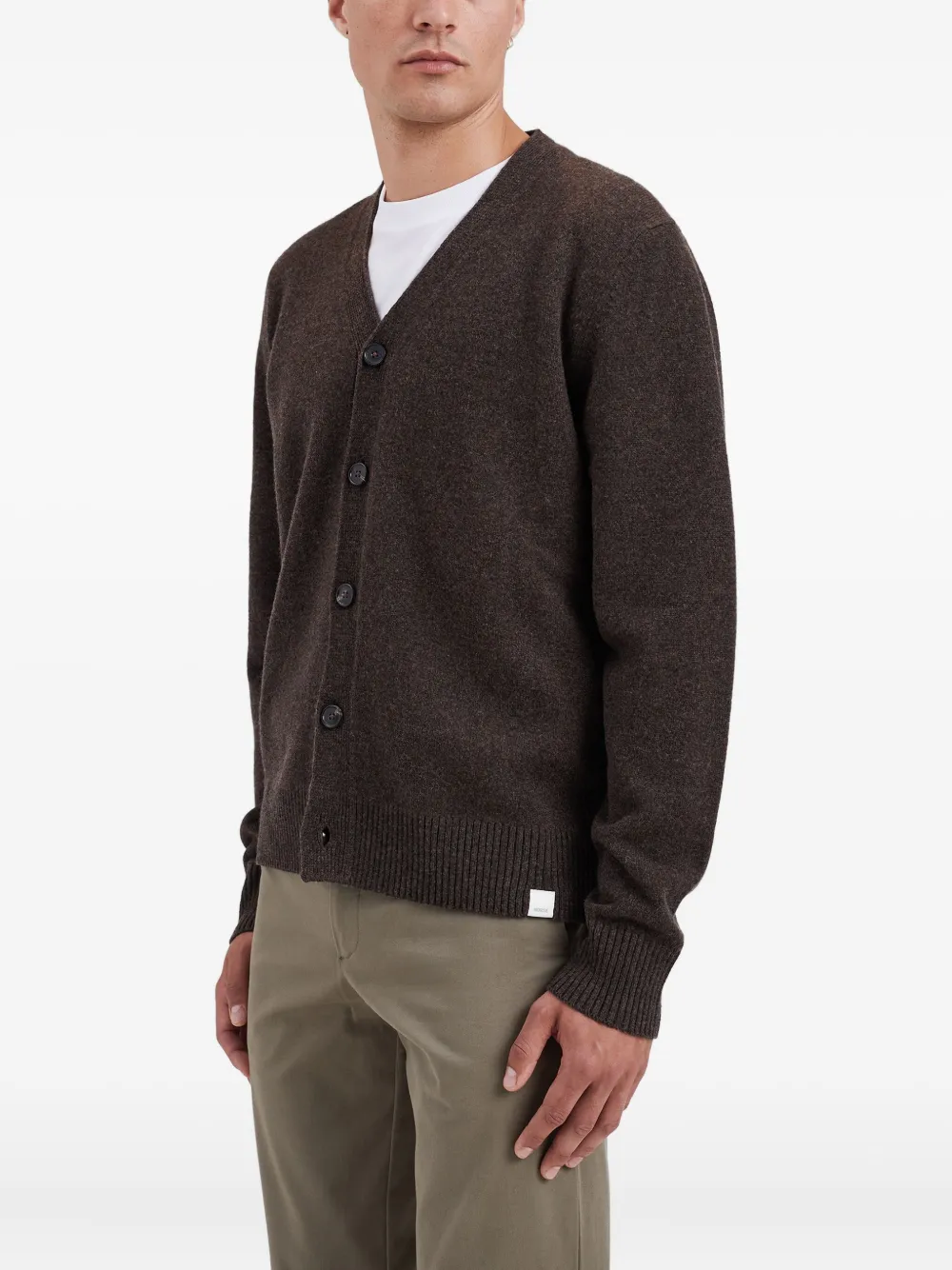 Norse Projects Vest met V-hals Bruin
