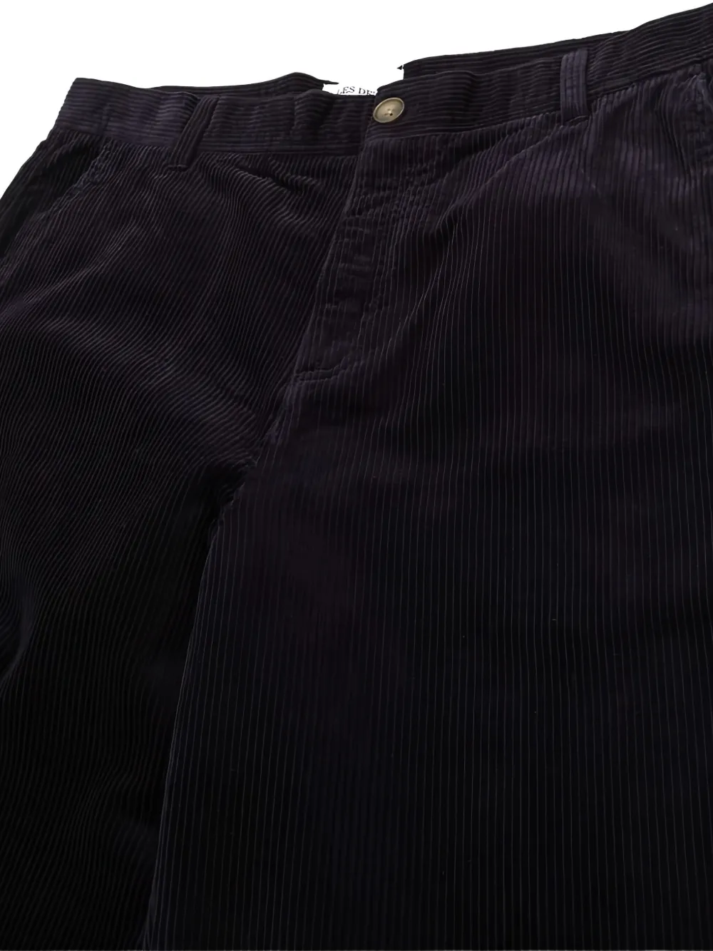 Les Deux Ribfluwelen broek met opgestikte zak Blauw