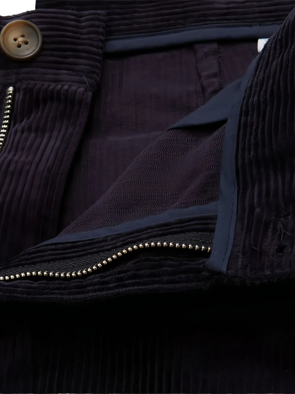 Les Deux Ribfluwelen broek met opgestikte zak Blauw