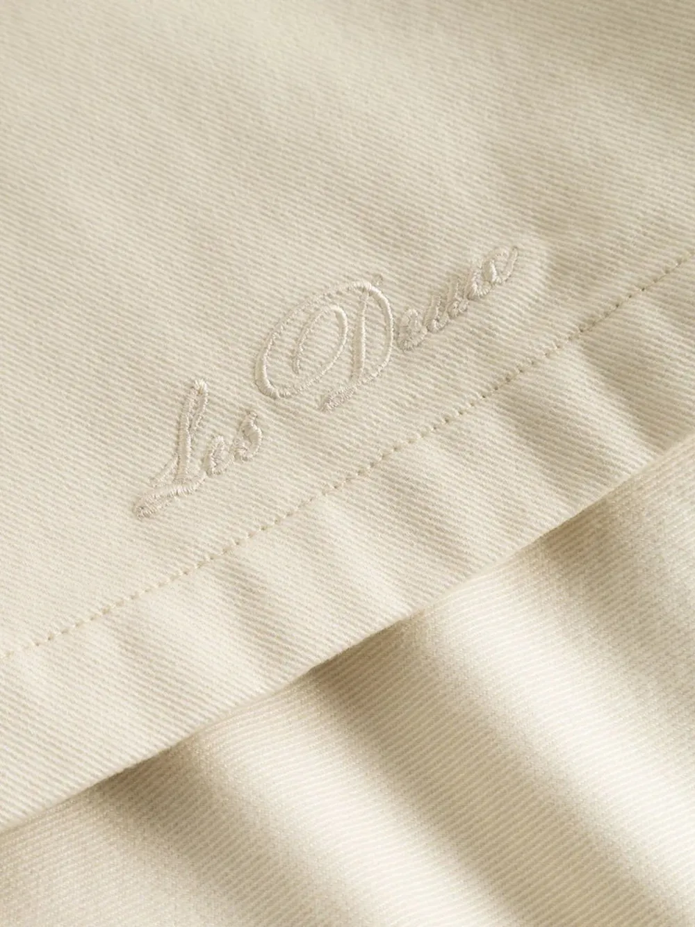 Les Deux Shirtjack met geborduurde bloemen Beige