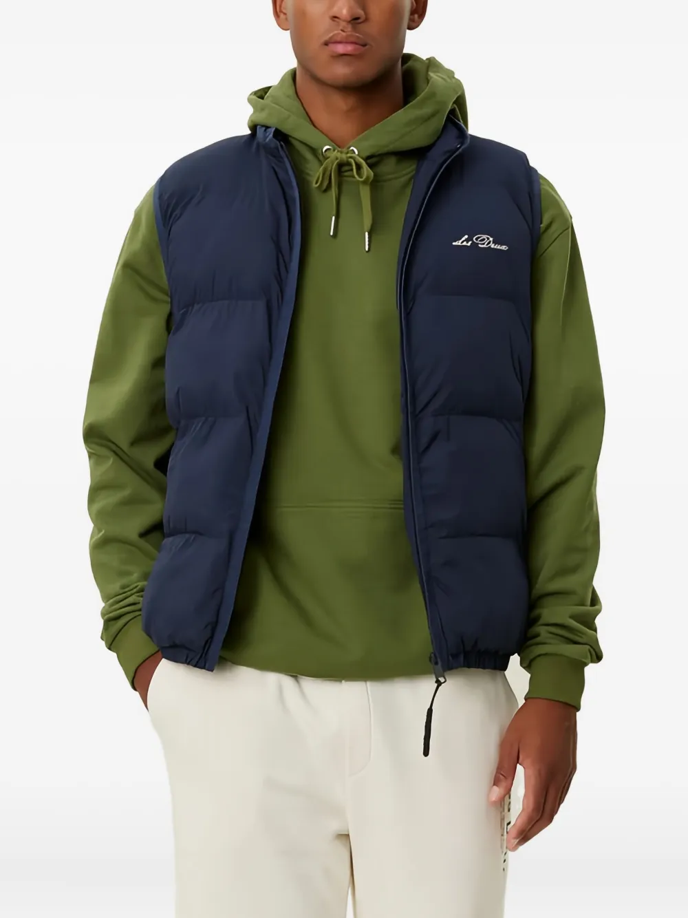 Les Deux Gewatteerde bodywarmer Blauw