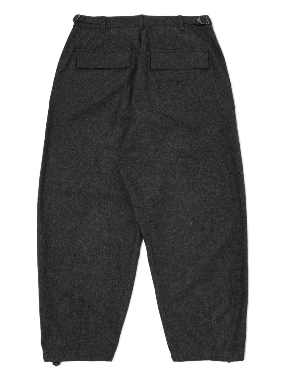 Universal Works Broek met gespsluiting Grijs