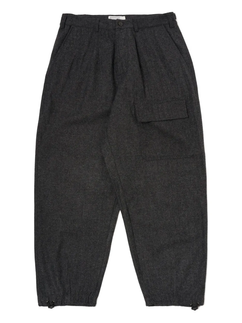 Universal Works buckle-fastening cargo trousers | Grey | Image 1