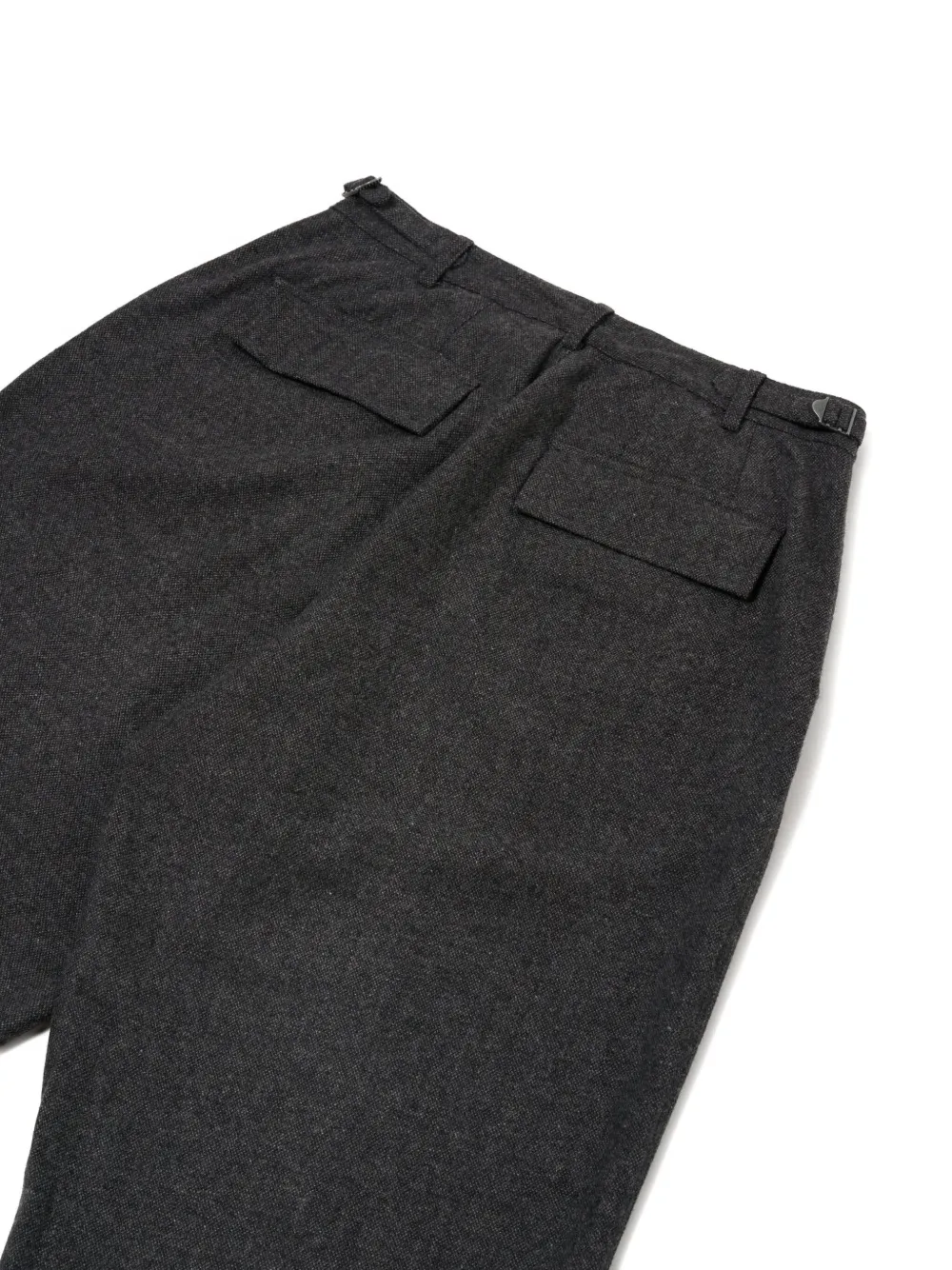 Universal Works Broek met gespsluiting Grijs
