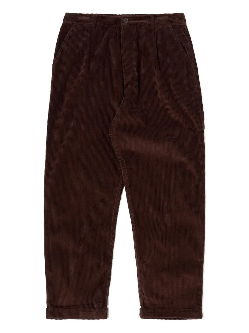 Universal Works corduroy pleated trousers | Brown | Image 1