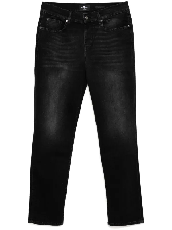 For All Mankind Slimmy Tapered Jeans Black FARFETCH HU