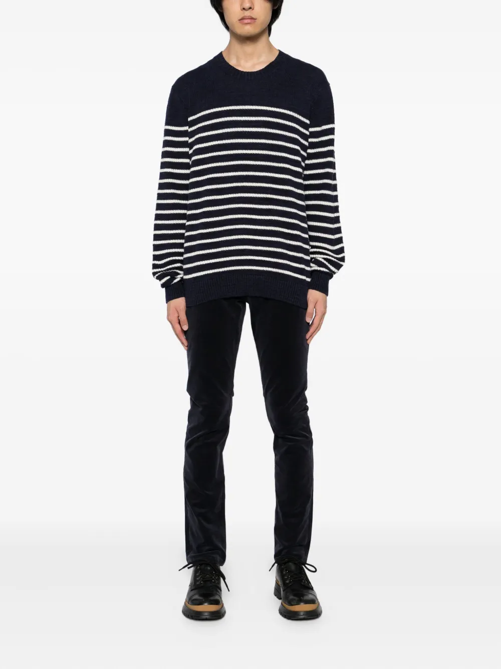 PAIGE Federal straight broek - Blauw