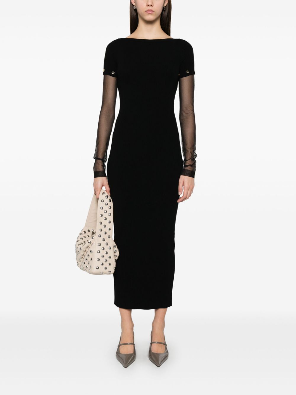 Sportmax Grazia maxi-jurk - Zwart