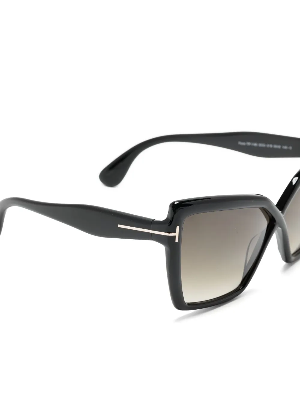 TOM FORD Eyewear Zonnebril met oversized vlindermontuur - Zwart