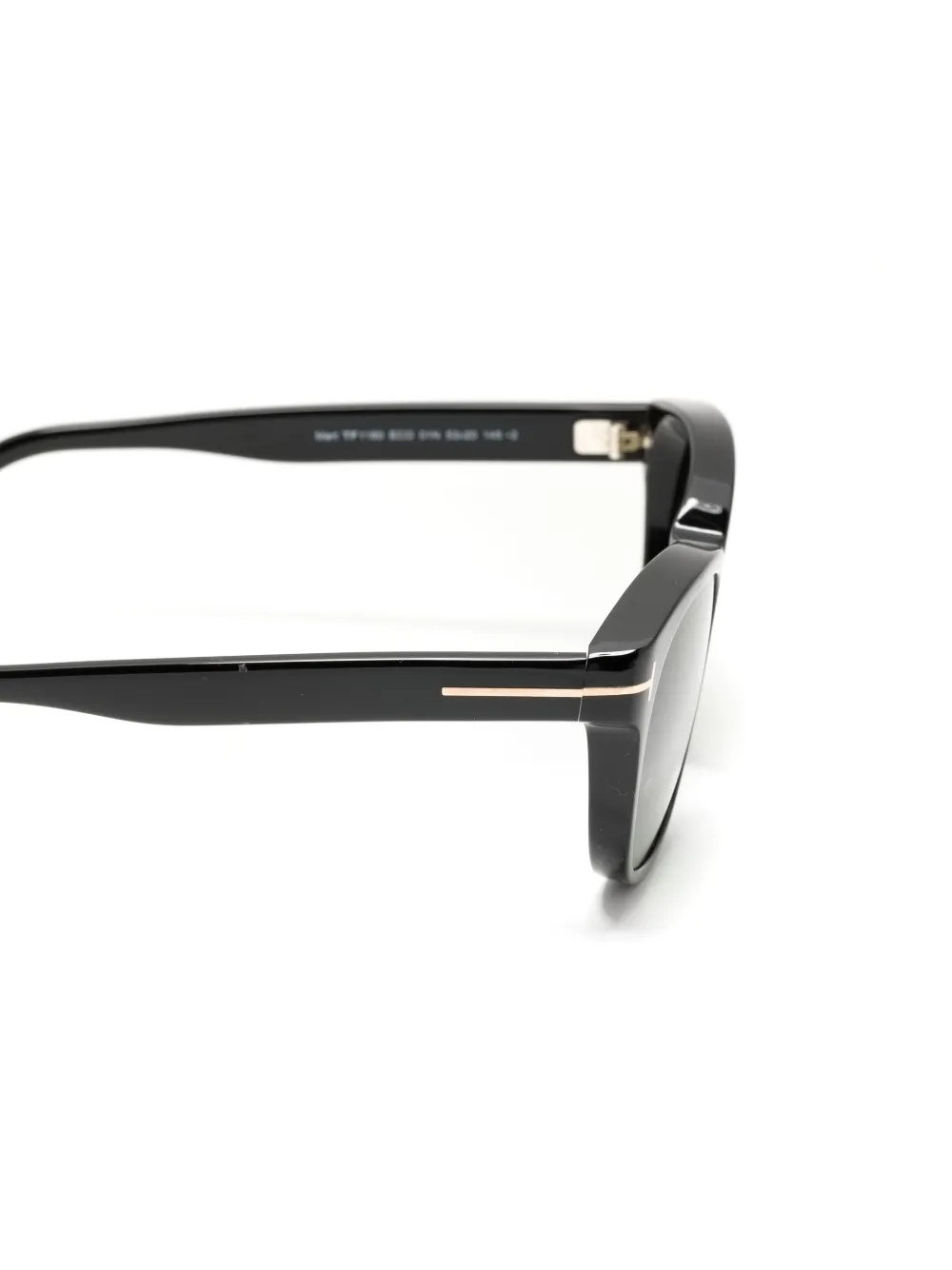 TOM FORD Zonnebril met rond montuur Zwart