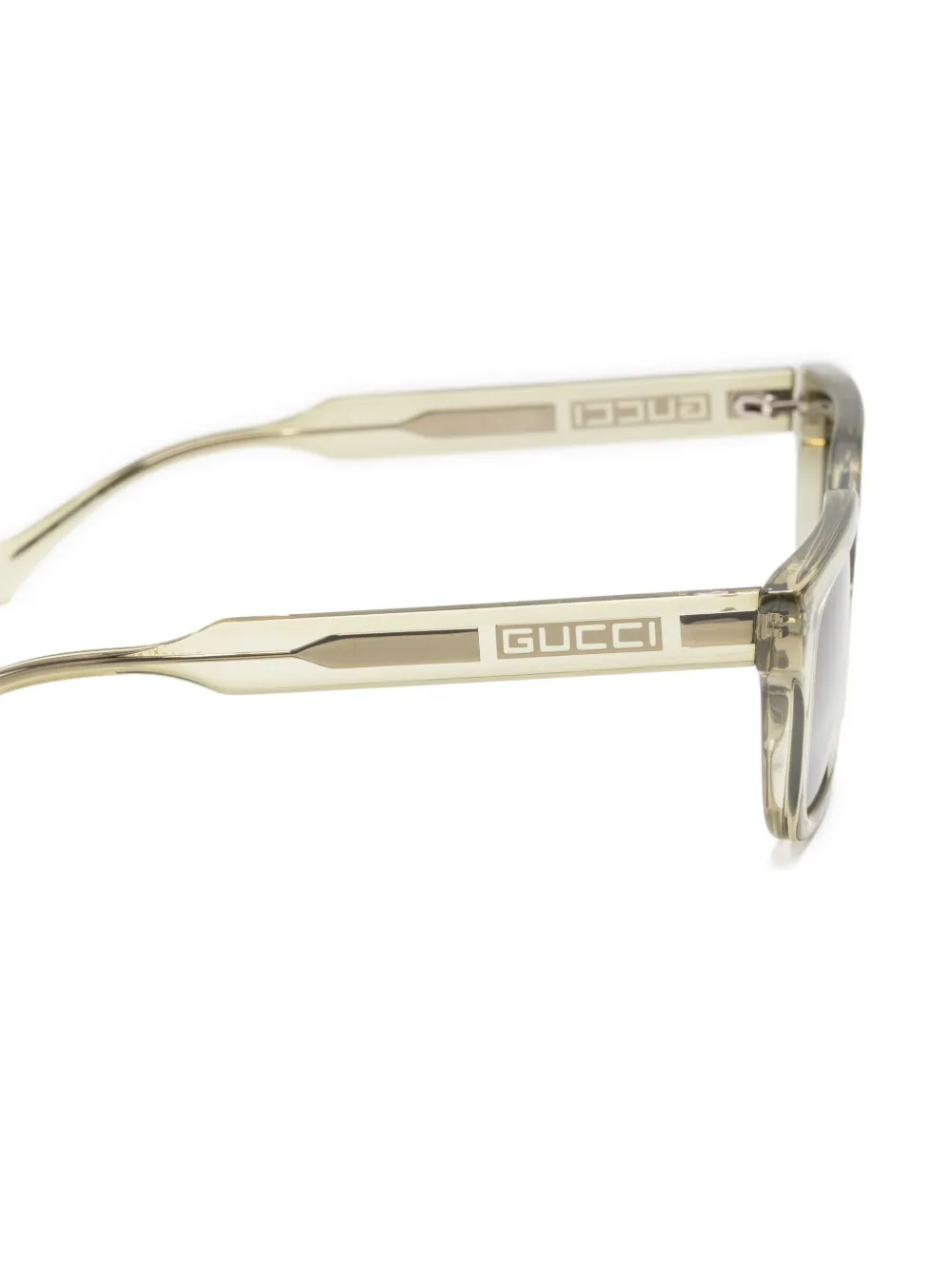Gucci Zonnebril met wayfarer montuur Groen