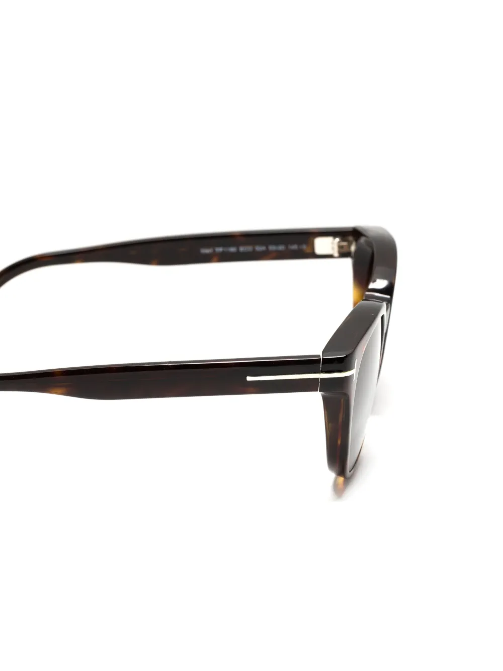 TOM FORD Zonnebril met rond montuur Bruin