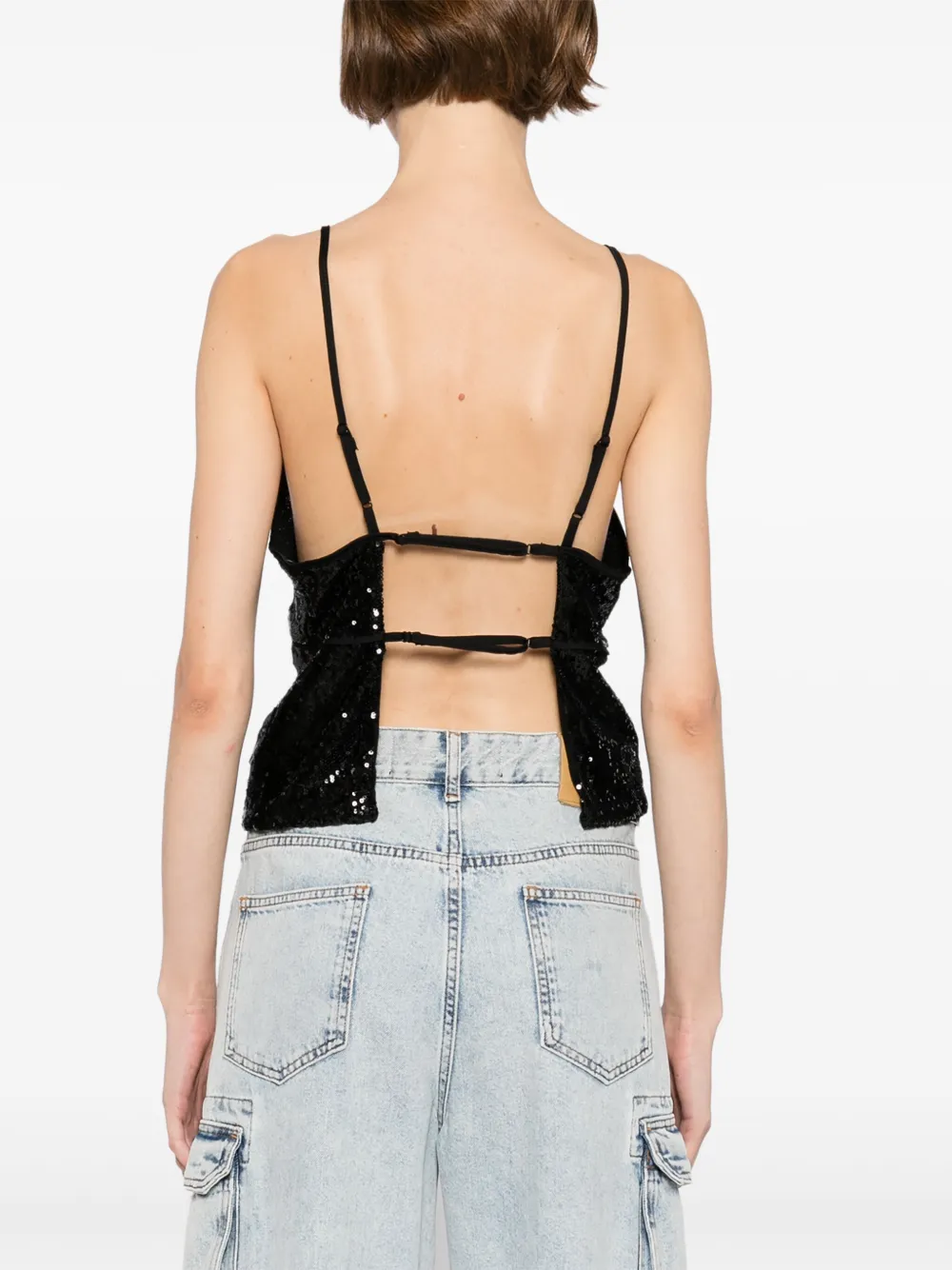 Free People James top Zwart