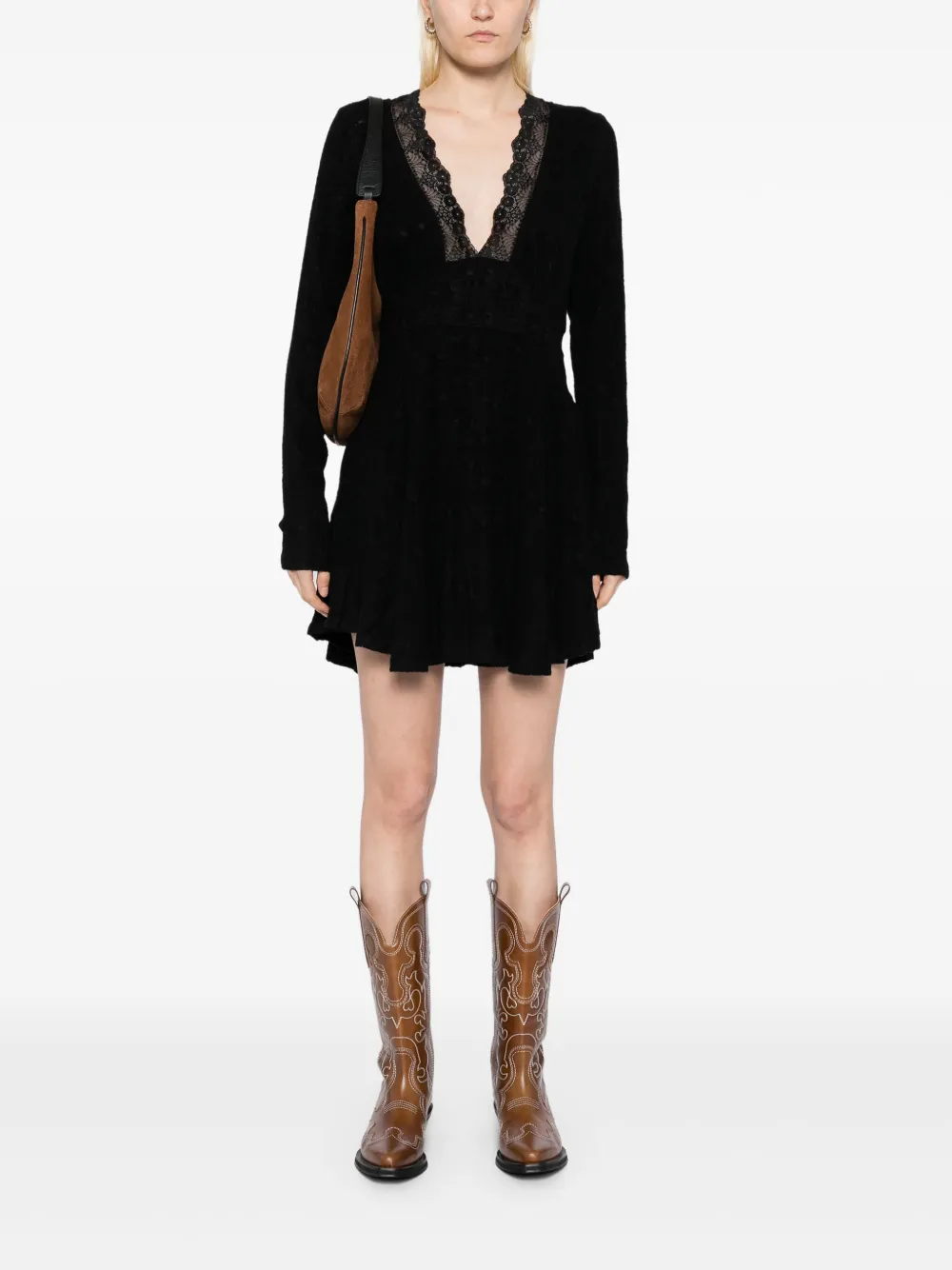 Free People All Yours mini dress - Zwart
