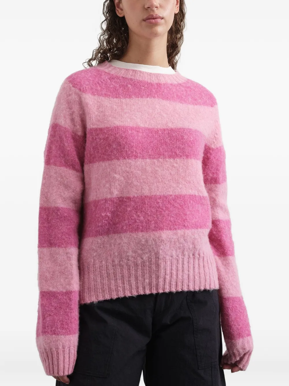 YMC striped sweater Roze