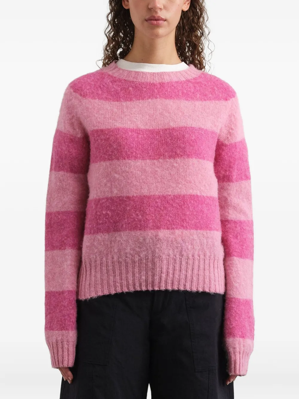 YMC striped sweater Roze