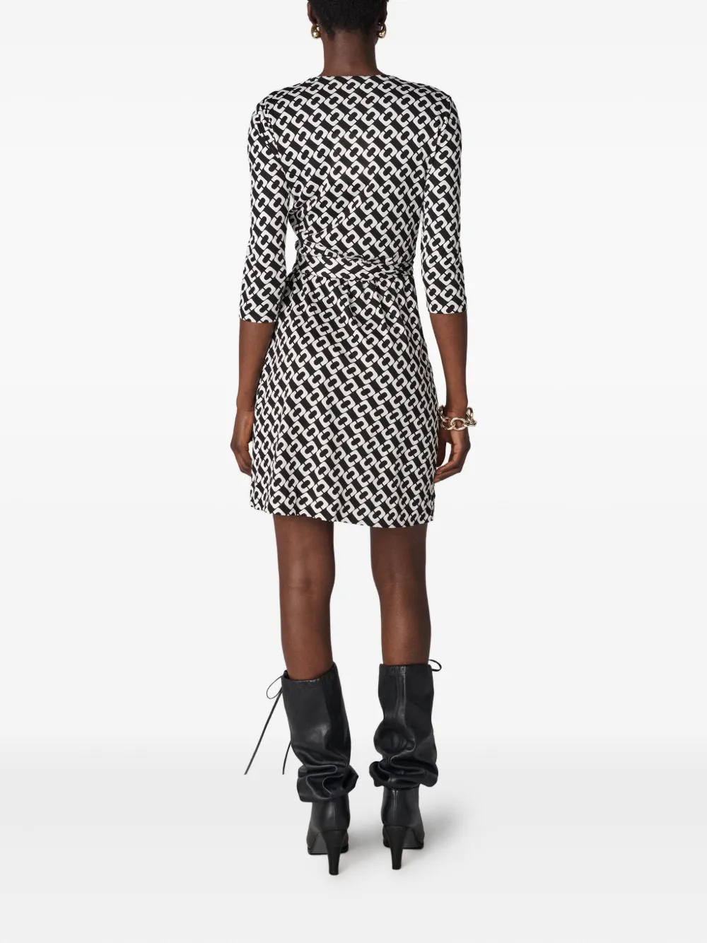 DVF Diane von Furstenberg Julian printed wrap mini dress | Day Dresses | Image 2