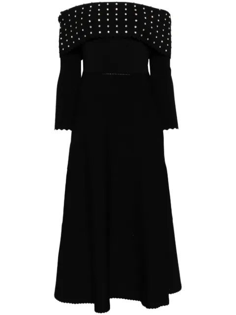 Needle & Thread embellished bardot knit dress