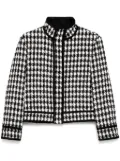 alice + olivia Corwin tweed jacket - White