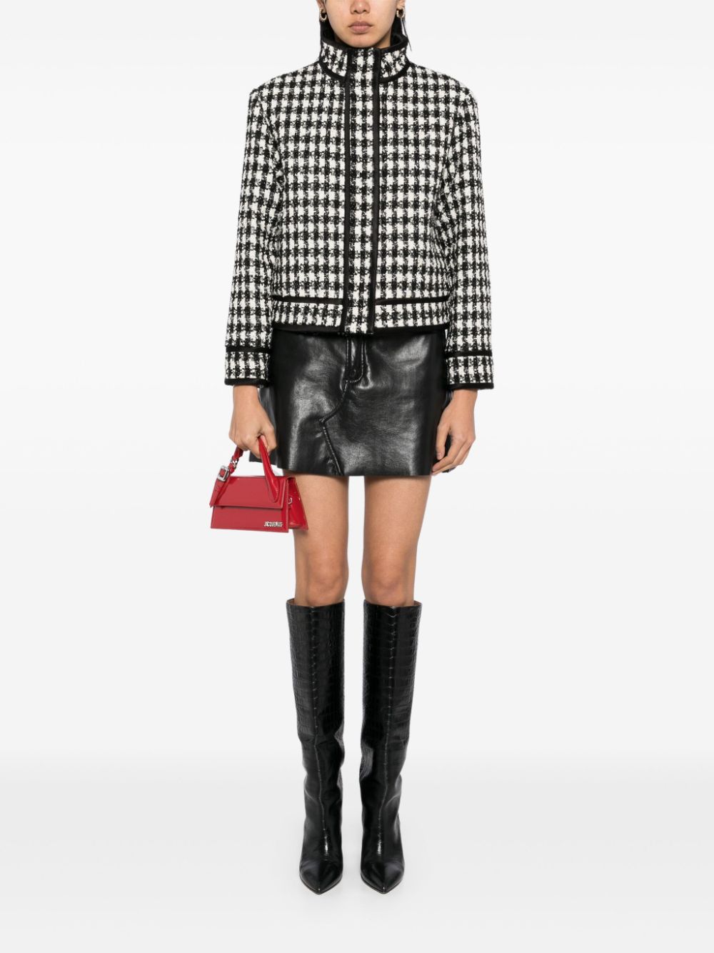 alice + olivia Corwin tweed jacket - Wit