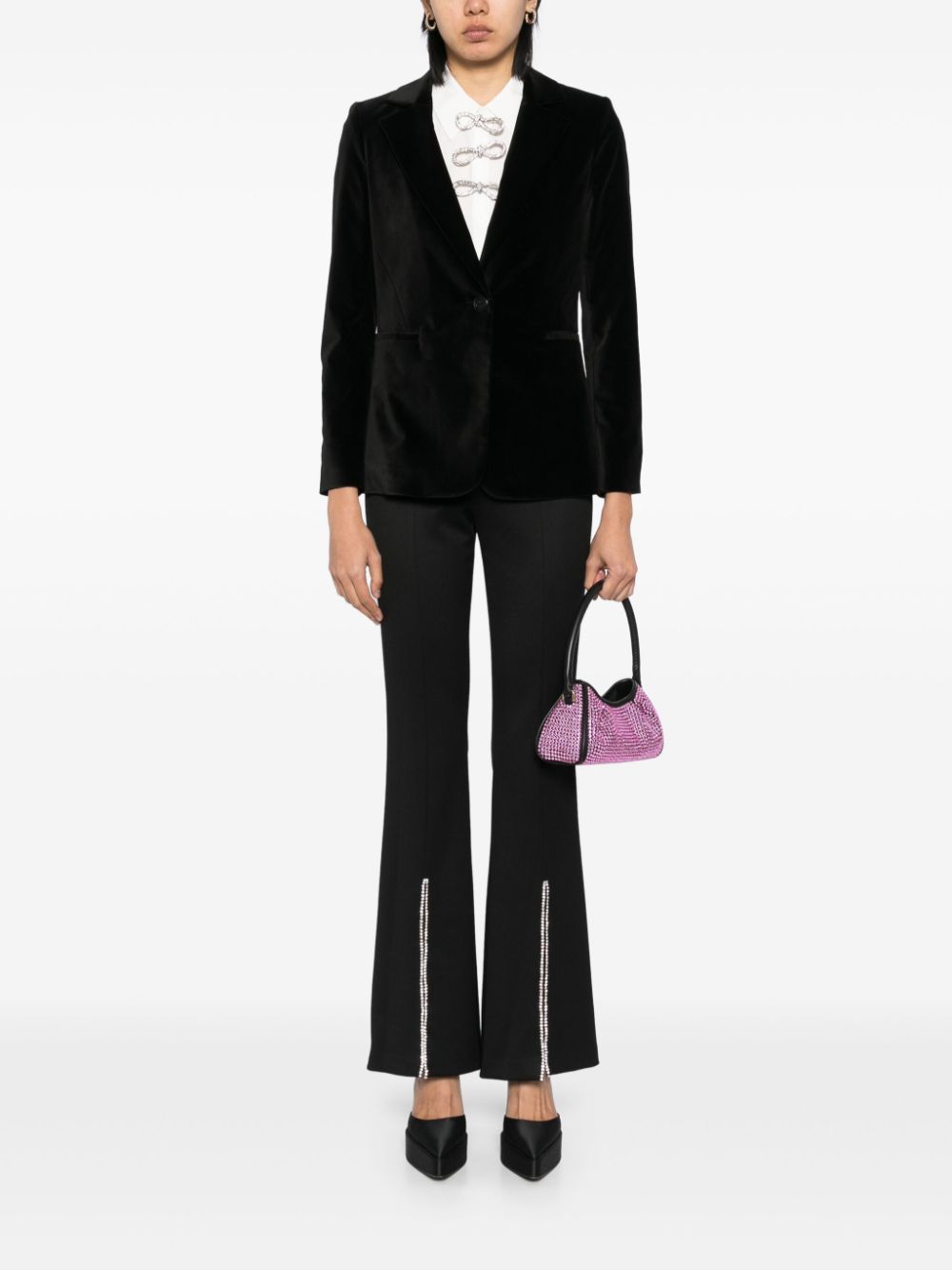 alice + olivia Macey blazer - Zwart