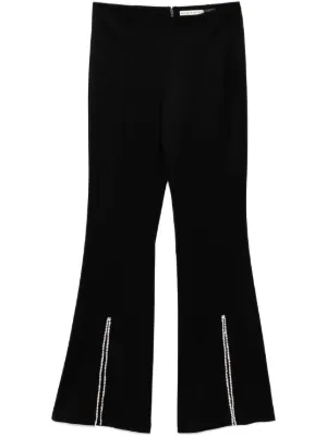 ALICE+OLIVIA カスタムプリント ブーツカットパンツ Olivia Bootcut Pant In Storm Floral Sm | Alice + Olivia