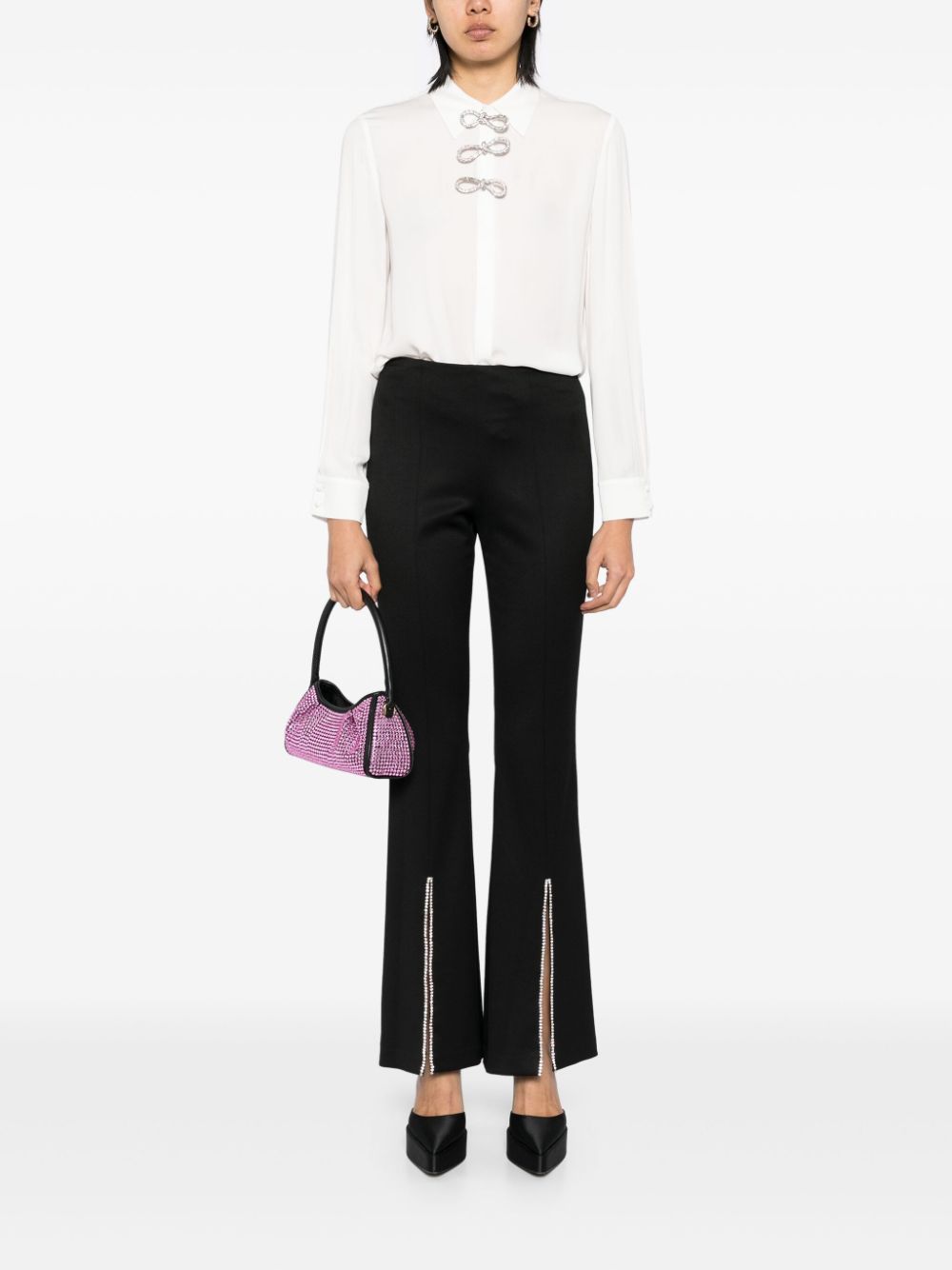 alice + olivia Rmp flared trousers - Zwart