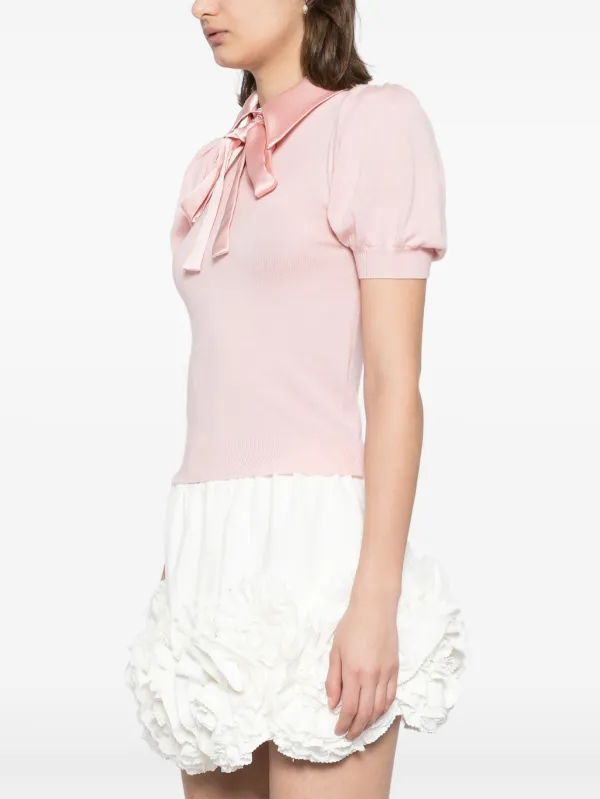 Mollie Convertible Bodysuit In Shell Pink | Alice + Olivia