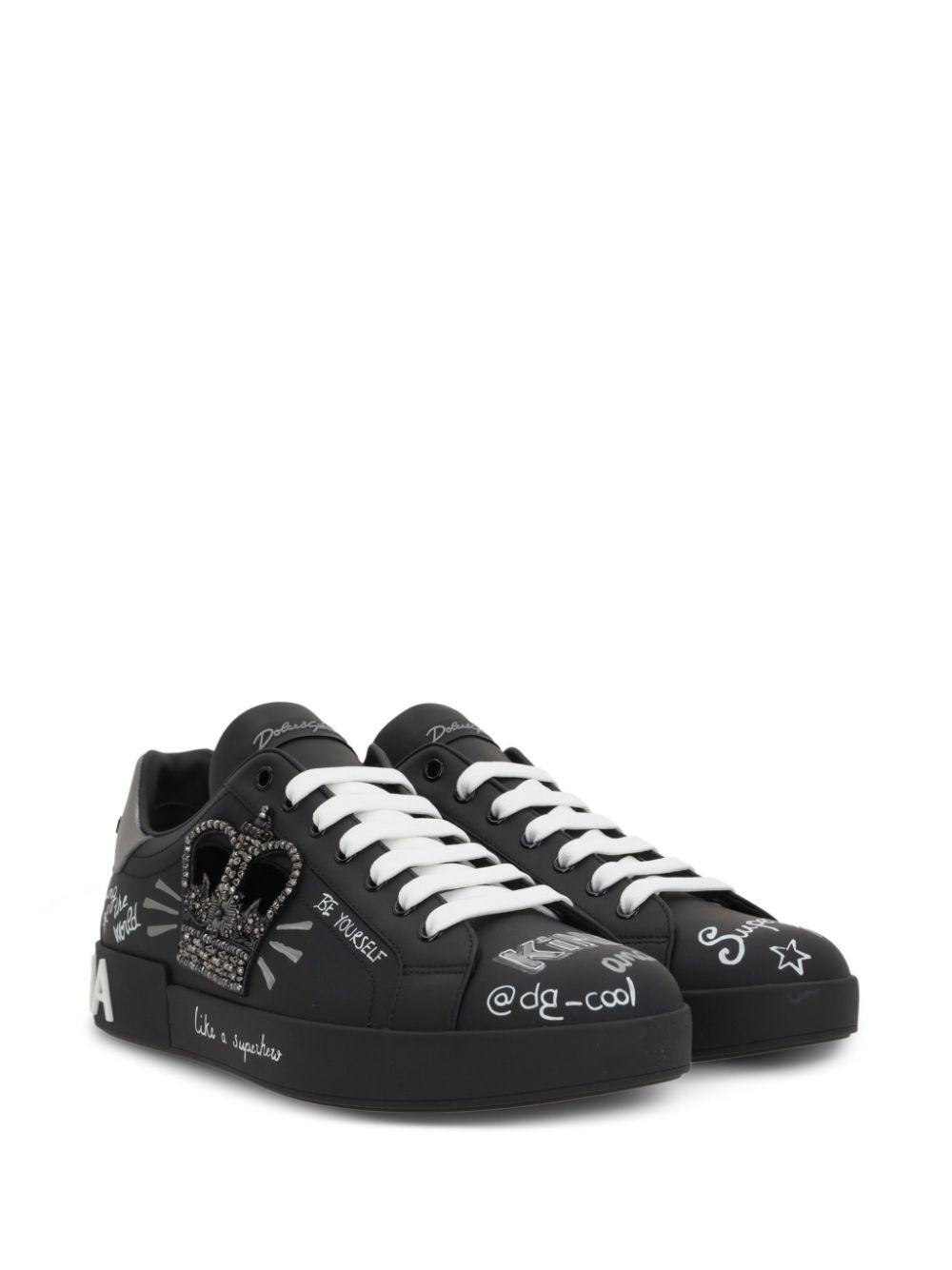 Dolce & Gabbana Portofino sneakers - Zwart