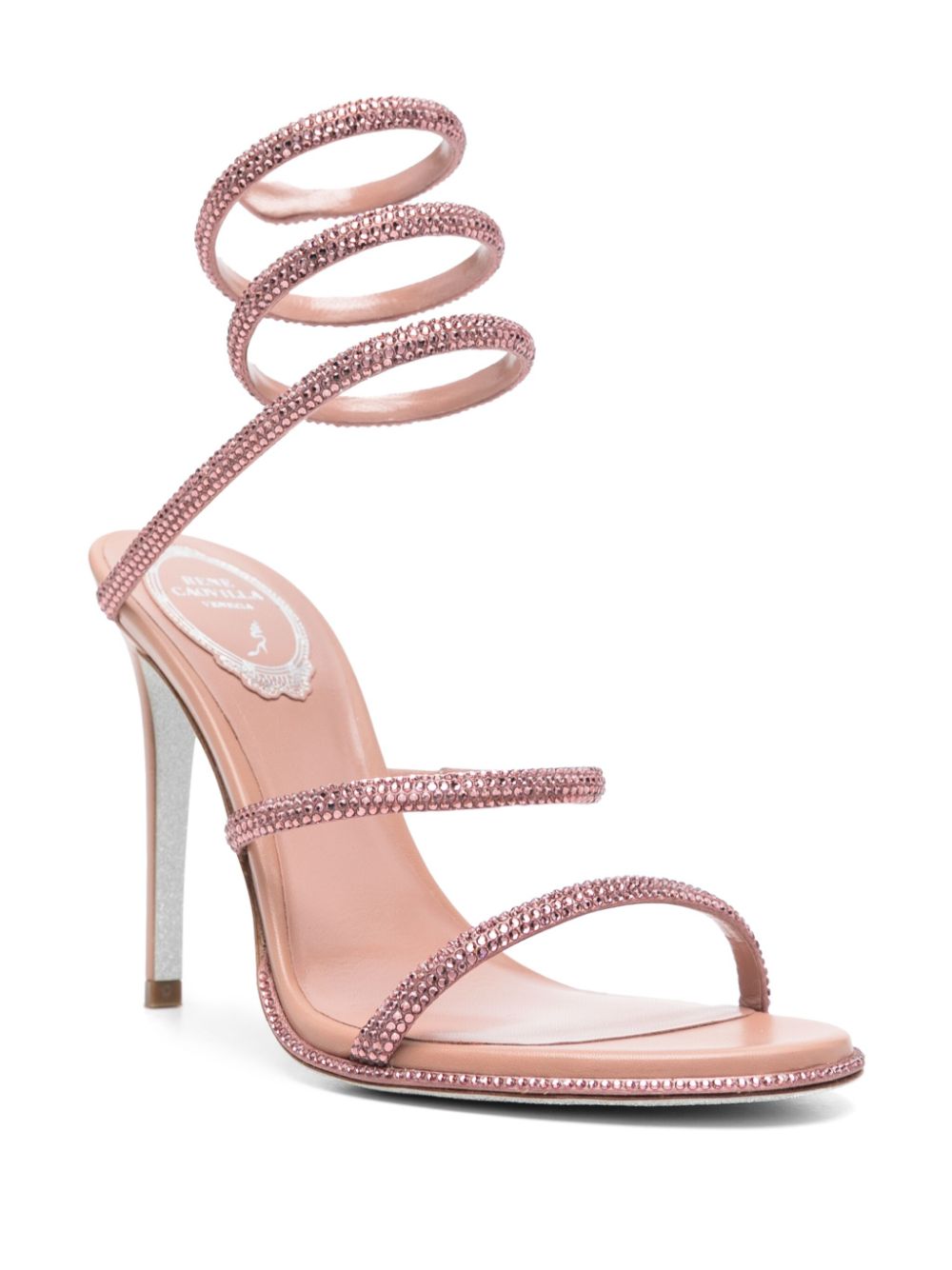 René Caovilla 100mm Cleo sandals - Pink