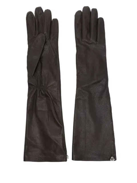 Magda Butrym rose-detail leather gloves 